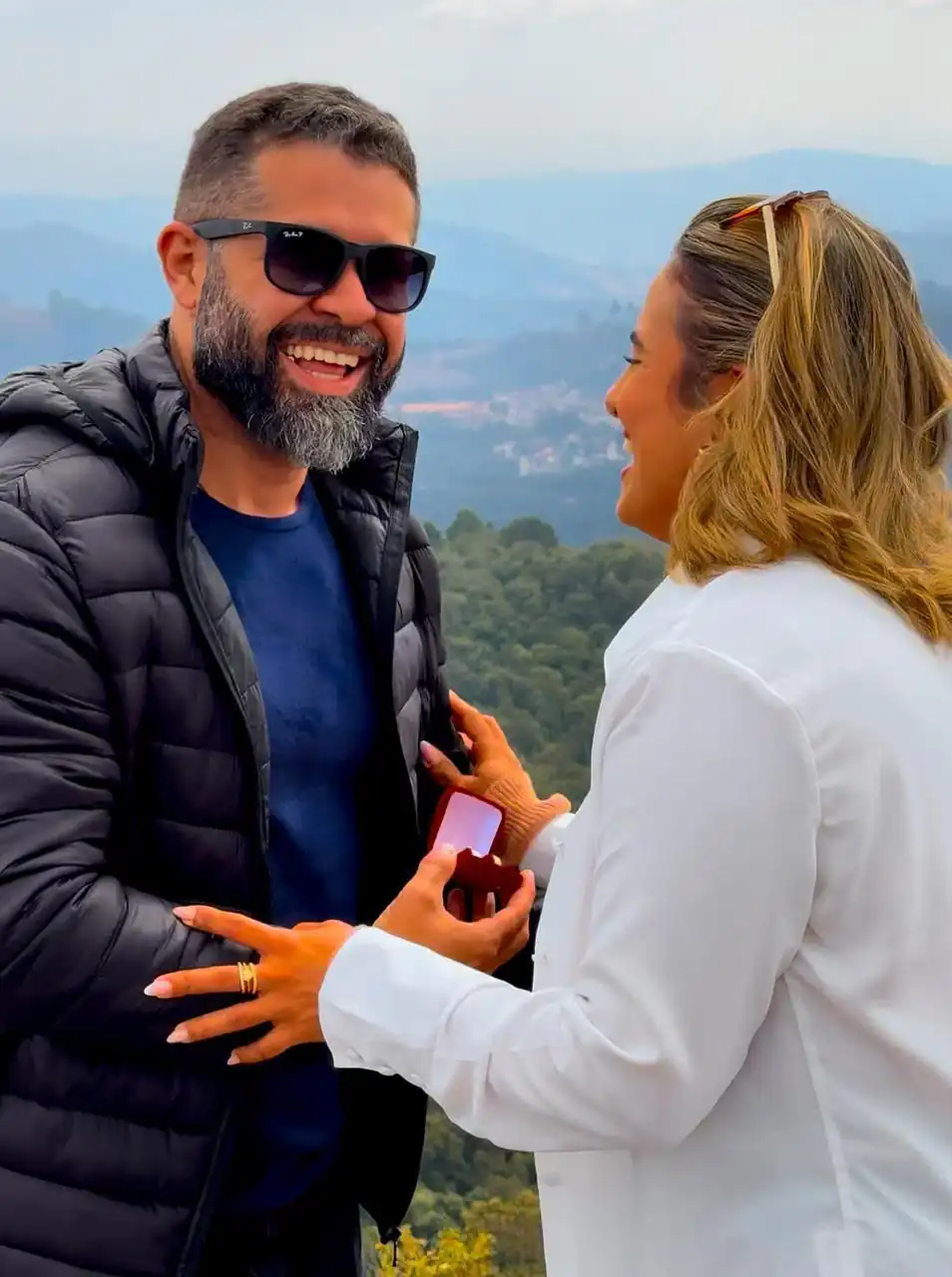 Pedido de casamento na Pedra Redonda